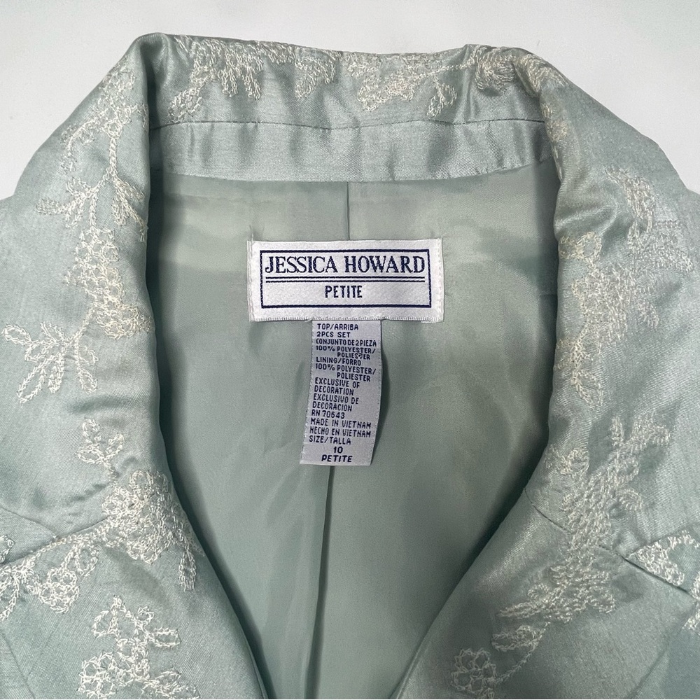 Jessica Howard 2 piece skirt suit ladies sz 10 Petite - Picture 5 of 8
